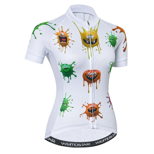 Weimostar Summer Short Sleeve Cycling Jersey Women Quick Dry MTB Bicycle Clothing Road Racing Bike Jersey Shirt Maillot Ciclismo - EVERTHINGZ