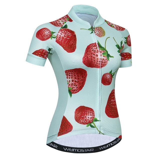 Weimostar Summer Short Sleeve Cycling Jersey Women Quick Dry MTB Bicycle Clothing Road Racing Bike Jersey Shirt Maillot Ciclismo - EVERTHINGZ