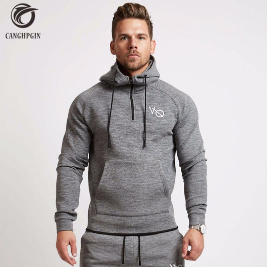 CANGHPHIN Brand Running Jacket Men Hooded Hoodies Sportswear Outdoor Sport Jacket Mens Run Jogging Sweatshirt Slim Fit Pullover - EVERTHINGZ