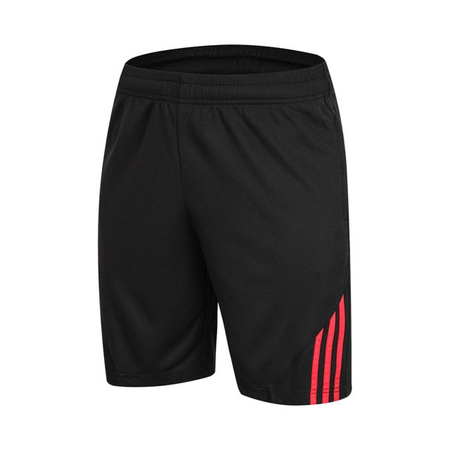 Men Sports Running Shorts Training Soccer Tennis Workout GYM breathable Quick Dry Outdoor Jogging Elastic Shorts With Zip pocket - EVERTHINGZ