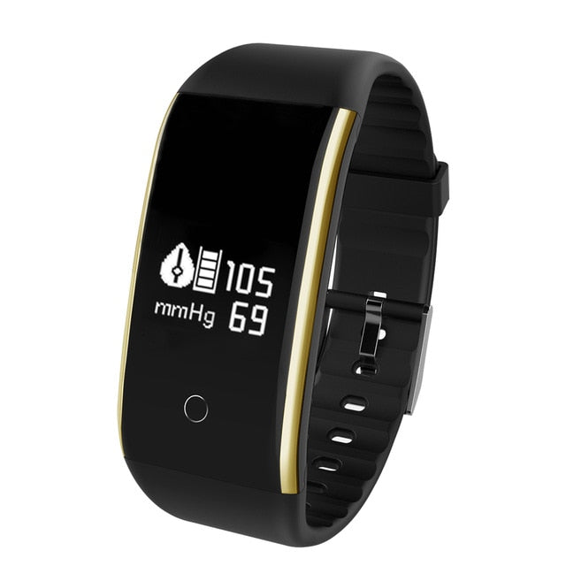 IP67 Waterproof Pedometer V9 Smart Blood Pressure Monitor Heart Rate Fitness Tracker Pedometer Running Step Counter Wrist Watch - EVERTHINGZ