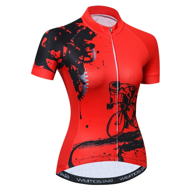 Weimostar Bike Team Cycling Jersey Women Racing Cycling Clothing Summer Bicycle Clothes Breathable MTB Bike Jersey Ropa Ciclismo - EVERTHINGZ