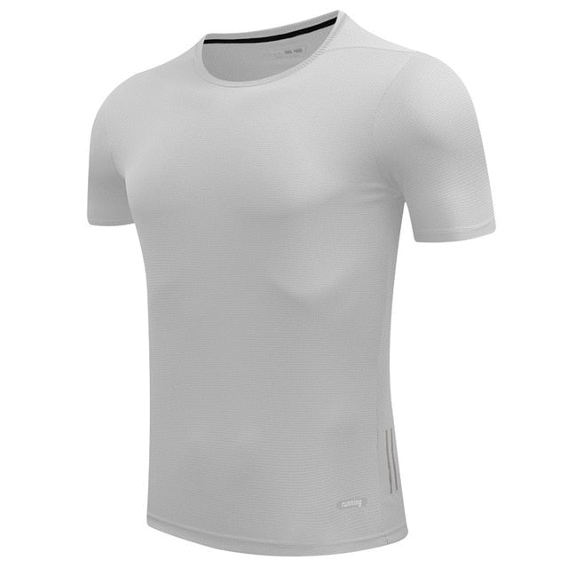 Shirt Homme Running Men Designer Quick Dry T-Shirts Running Slim Fit Tops Tees Sport Men 's Fitness Gym T Shirts Muscle Tee - EVERTHINGZ