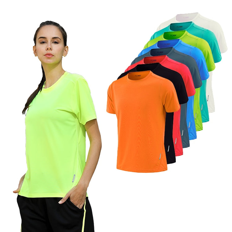 Women Dry Quick Short Sleeve Slim Sport T Shirt Gym Jerseys Fitness Shirt Trainer Running T-shirts Breathable Exercises Yoga - EVERTHINGZ