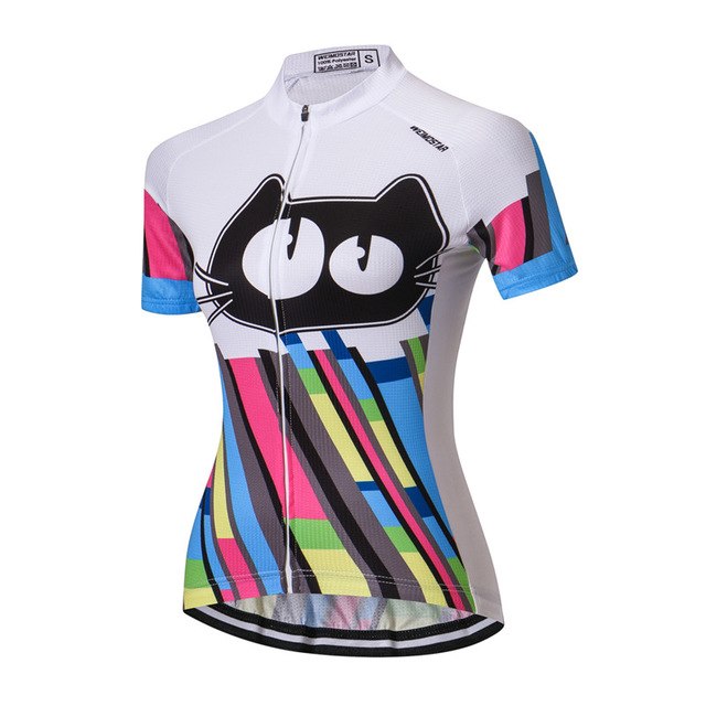 Weimostar Short Sleeve Cycling Jersey Women Breathable mtb Bike Jersey Shirt Quick Dry Riding Cycling Clothing Bicycle Clothes - EVERTHINGZ