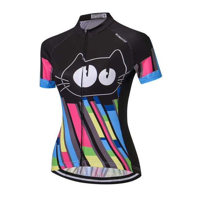 Weimostar Short Sleeve Cycling Jersey Women Breathable mtb Bike Jersey Shirt Quick Dry Riding Cycling Clothing Bicycle Clothes - EVERTHINGZ