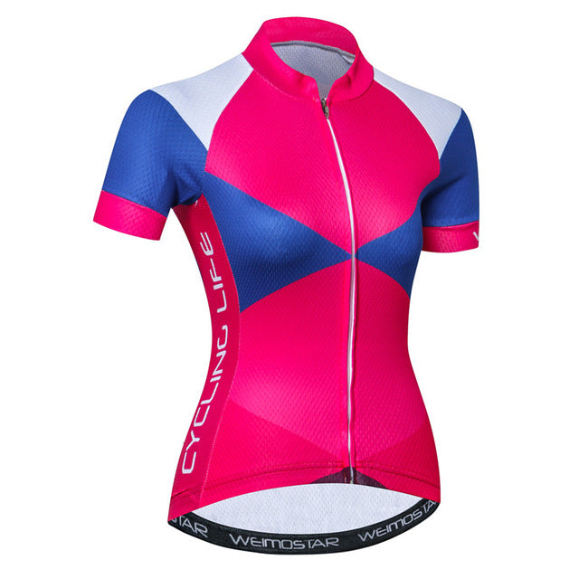 Weimostar 2018 Bike Team Cycling Jersey Women Summer Short Sleeve Bicycle Clothing Ropa Ciclismo Quick Dry MTB BiKE Jersey Shirt - EVERTHINGZ