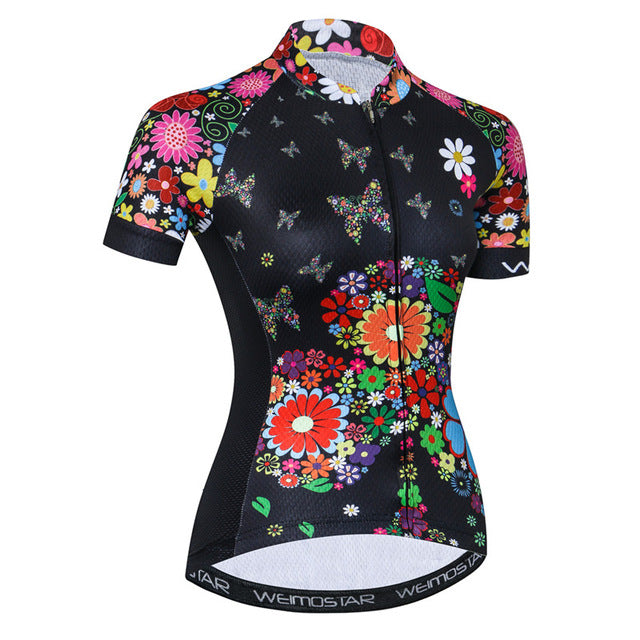 Weimostar Beautiful Cycling Jersey Women Mountain Road Bike Jersey Shirt Summer Breathable MTB Bicycle Clothing Maillot Ciclismo - EVERTHINGZ