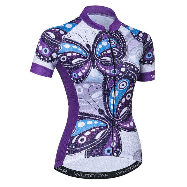 Weimostar Beautiful Cycling Jersey Women Mountain Road Bike Jersey Shirt Summer Breathable MTB Bicycle Clothing Maillot Ciclismo - EVERTHINGZ