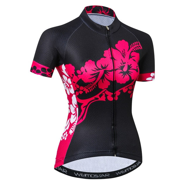 Weimostar Beautiful Cycling Jersey Women Mountain Road Bike Jersey Shirt Summer Breathable MTB Bicycle Clothing Maillot Ciclismo - EVERTHINGZ