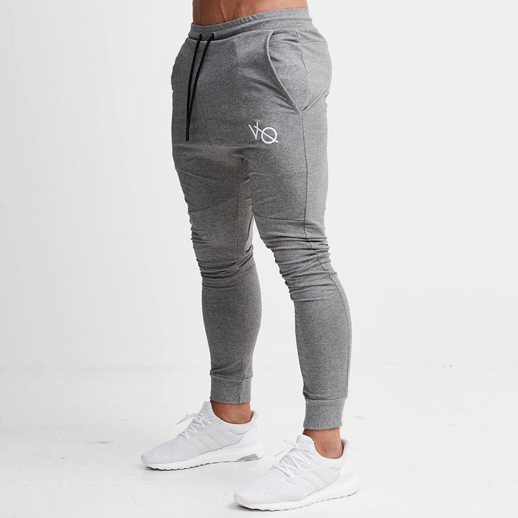 Gray Jogging Pants Striped Running Pants Men Sport Pencil Pants Men Cotton Soft Bodybuilding Joggers Gym Trousers Running Tights - EVERTHINGZ