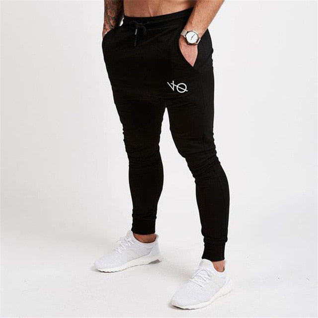 Gray Jogging Pants Striped Running Pants Men Sport Pencil Pants Men Cotton Soft Bodybuilding Joggers Gym Trousers Running Tights - EVERTHINGZ