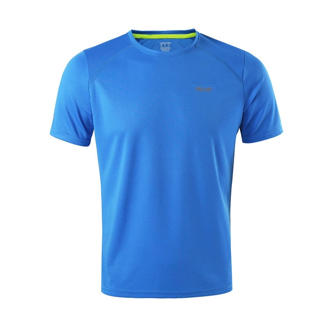 ARSUXEO Summer Men's Running T Shirts Active Short Sleeves Quick Dry Training Gym Crossfit  Fitness Jersey Sports Clothing - EVERTHINGZ