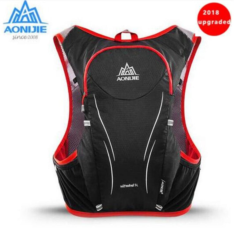 AONIJIE Men Women 5L Upgraded Outdoor Running Bag Backpacks Marathon Reflective Hiking Cycling Backpack Hydration Vest Pack - EVERTHINGZ