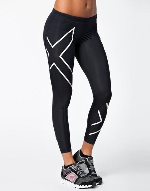 Compression pants women autumn and winter running tights trousers fitness pants elastic marathon jogging quick-drying brand - EVERTHINGZ