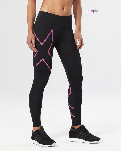 Compression pants women autumn and winter running tights trousers fitness pants elastic marathon jogging quick-drying brand - EVERTHINGZ