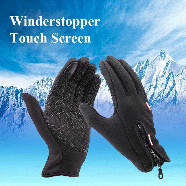 Touch Screen Windproof Outdoor Sport Gloves Men Women Winter Running Gloves Outdoor Sport Gloves Warm guantes Running Luvas - EVERTHINGZ