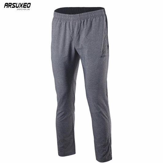 ARSUXEO Men's Sports Running Pants Training Soccer Tennis Workout GYM Pants Quick Dry Pockets P996 - EVERTHINGZ