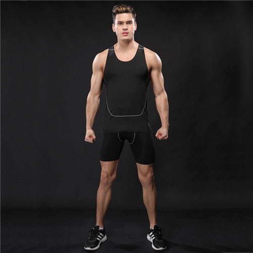 Sports Suit Men Long Sleeve Running Sets Quick Dry Basketball Gym Jogging Suit Compression Yoga Sport Fitness Set Clothes - EVERTHINGZ