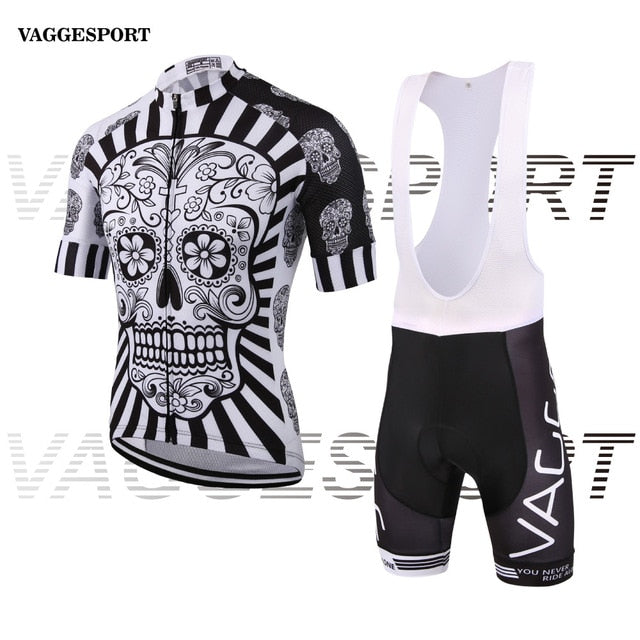 2019 Skeleton Men Cycling Wear Ropa Ciclismo Jersey Set Brand Uv Team Bicycle Clothing Kit Fitness Mountain Road Race Bike Suit - EVERTHINGZ