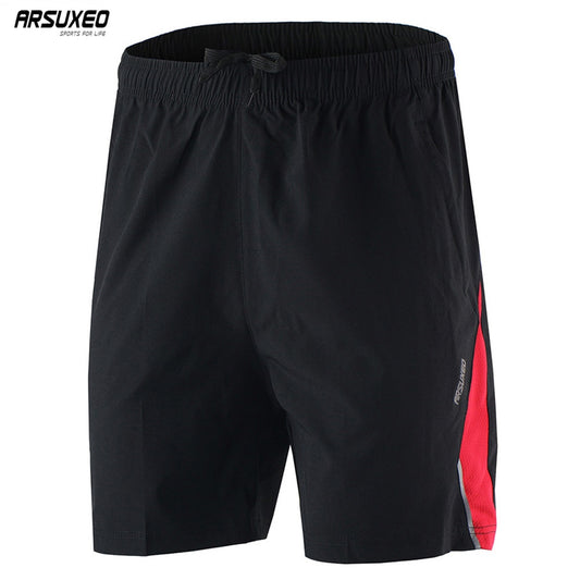 ARSUXEO Men's Sports Running Shorts Training Soccer Tennis Workout GYM Athletic Shorts Quick Dry Breathable Pockets B162 - EVERTHINGZ