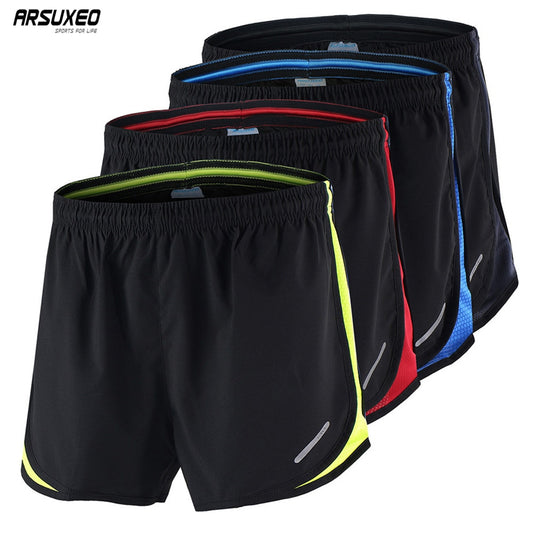 ARSUXEO Mens Summer Sports 3" Marathon Running Shorts Training Jogging Athletic Shorts Breathable Quick Dry Run Shorts B165 - EVERTHINGZ