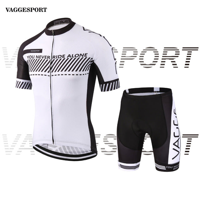 White Sport Bike Team Racing Cycling Wear Summer Half Sleeves Bicycle Set Cycling Clothes Ropa Ciclismo Breathable MTB Bike Wear - EVERTHINGZ