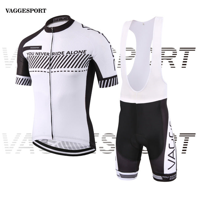 White Sport Bike Team Racing Cycling Wear Summer Half Sleeves Bicycle Set Cycling Clothes Ropa Ciclismo Breathable MTB Bike Wear - EVERTHINGZ