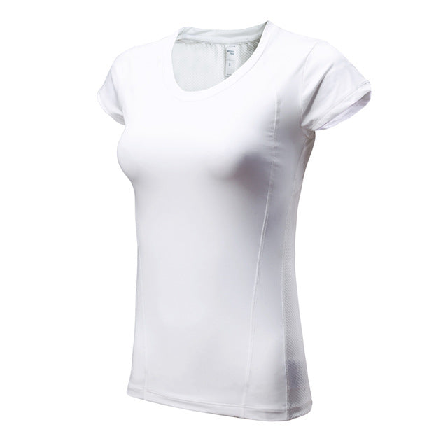 Gym T Shirt Women Quick Dry Running Cycling Yoga T Shirts Women Breathable Short Sleeve Sport Women Fitness - EVERTHINGZ