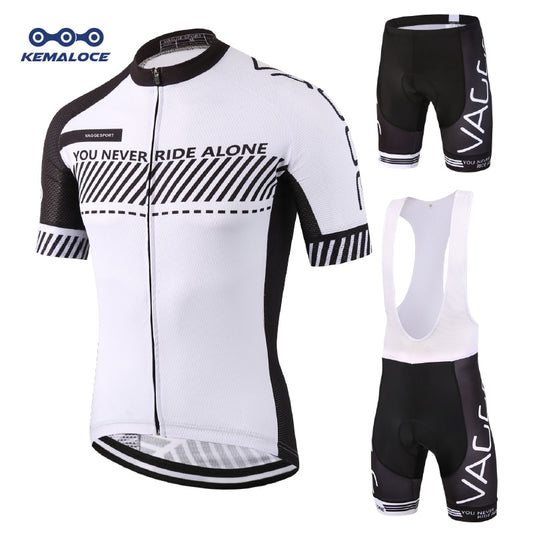 White Sport Bike Team Racing Cycling Wear Summer Half Sleeves Bicycle Set Cycling Clothes Ropa Ciclismo Breathable MTB Bike Wear - EVERTHINGZ