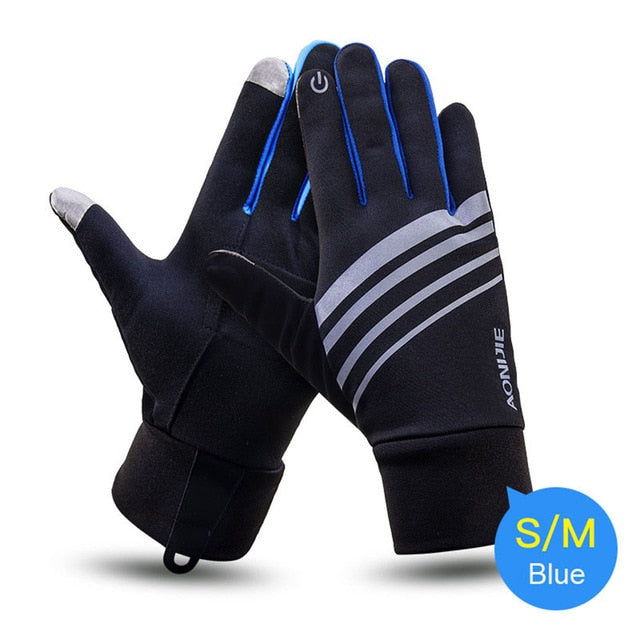 AONIJIE Winter Unisex Sports Touchscreen Windproof Thermal Fleece Gloves Running Jogging Hiking Cycling Skiing Bicycle - EVERTHINGZ