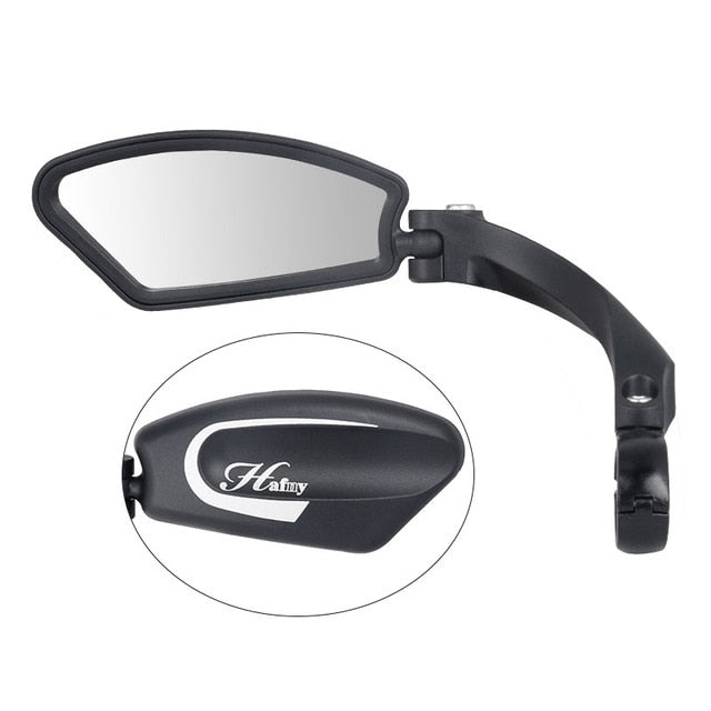 Unbreakable Stainless Steel Lens 1PC Bicycle Mirror Clear Wide Range Back Sight Left Right Reflector Angle Adjustable - EVERTHINGZ