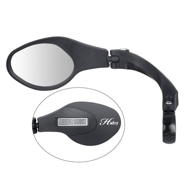 Unbreakable Stainless Steel Lens 1PC Bicycle Mirror Clear Wide Range Back Sight Left Right Reflector Angle Adjustable - EVERTHINGZ