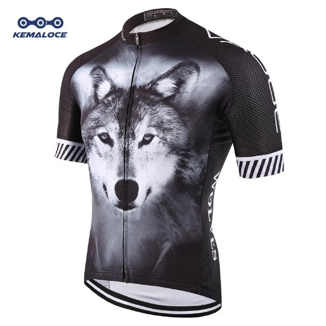 2019 Wolf Pro Unisex Cyclist Cycling Jersey Sports Original Summer Men Bike Wear Novelty Plus Size 3D Printed Cycling Shirts - EVERTHINGZ