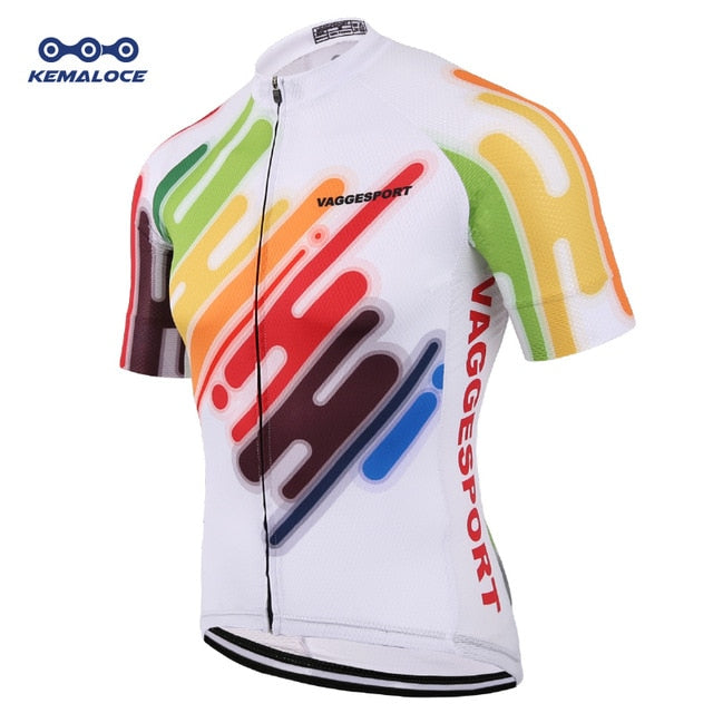 2019 Colorful Unique Cycling Jersey Anti-Uv Free Outdoor Racing Bicycle Cycling Shirts Cool Breathable Full Zipper Bike Jersey - EVERTHINGZ