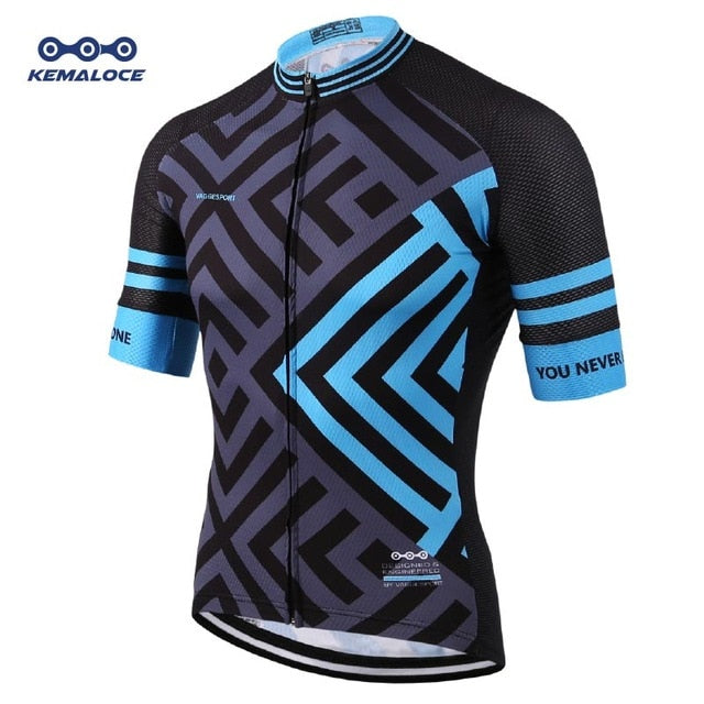 2019 Colorful Unique Cycling Jersey Anti-Uv Free Outdoor Racing Bicycle Cycling Shirts Cool Breathable Full Zipper Bike Jersey - EVERTHINGZ