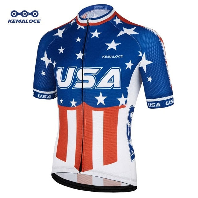 USA Navy International Men Cycling Jersey New American Sport Dirt Outdoor Bike Cycling Shirt Short Sleeve Pro Team Bicycle Shirt - EVERTHINGZ