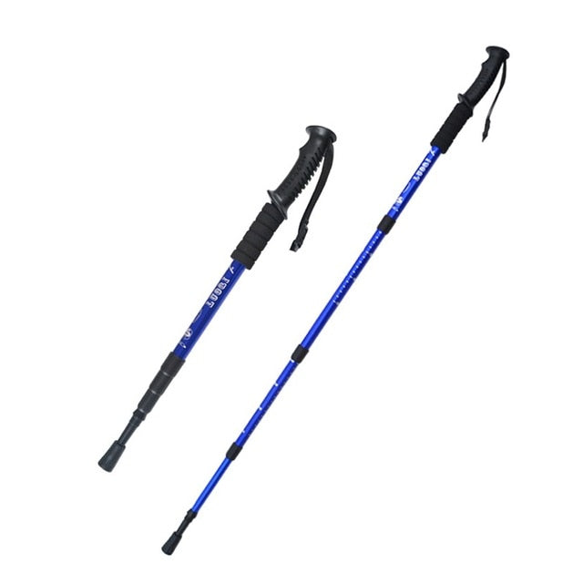 2pcs trekking poles Nordic Walking cane telescopic baton Aluminium Alloy nordic Walking Stick with hiking accessories - EVERTHINGZ
