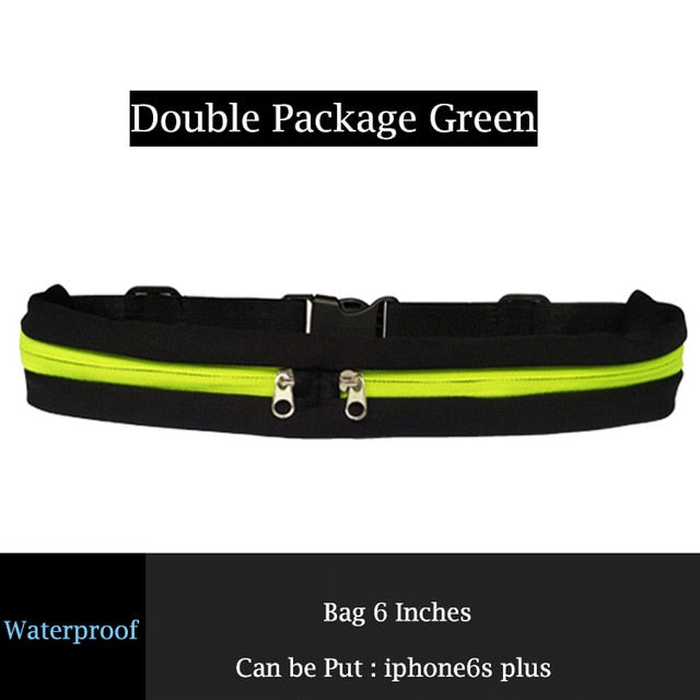 Waist Running Bag Outside Sport Mobile Phone Waterproof Cycling Bum Bag Outdoor Belt Jogging Waist Pack Carrying Portable - EVERTHINGZ