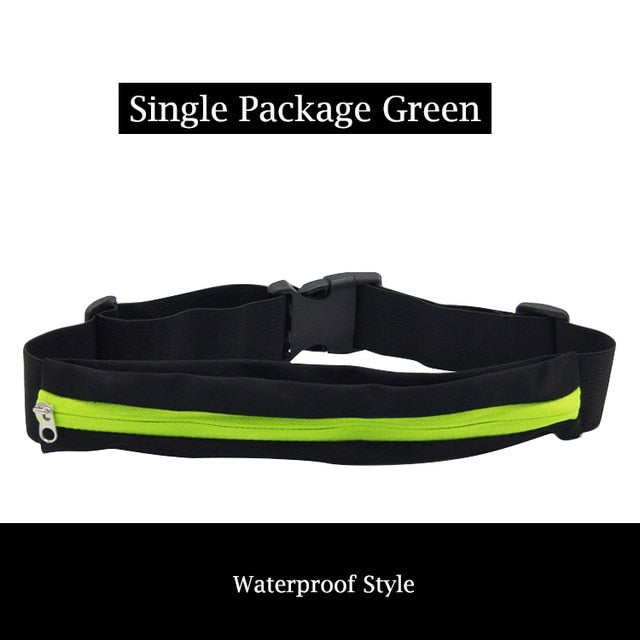 Waist Running Bag Outside Sport Mobile Phone Waterproof Cycling Bum Bag Outdoor Belt Jogging Waist Pack Carrying Portable - EVERTHINGZ