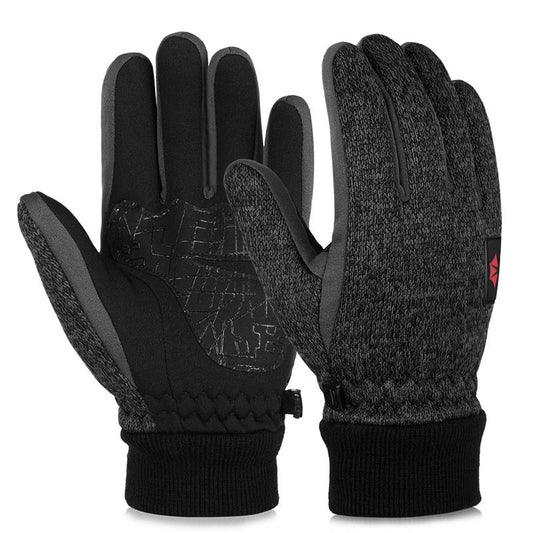 Vbiger  Outdoor Running Hiking Gloves Winter Touch Screen Knitted Gloves Thicken Warm Gloves Sports Mittens Gloves - EVERTHINGZ