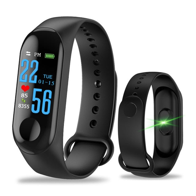 M3 Color Screen Smart Bracelet Sports Pedometer Fitness Watch Running Walking Tracker Heart Rate Pedometer Smart Band - EVERTHINGZ