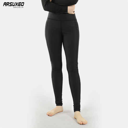 ARSUXEO Women's Active Running Pants Yoga Training Exercise Compression Tights Pants Fitness Legging Reflective P9016 - EVERTHINGZ