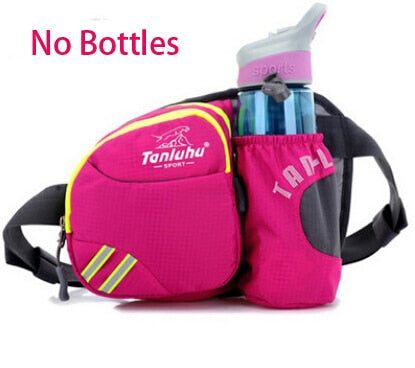 TANLUHU Waterproof Nylon Waist Pack Outdoor Sports Hiking Running Gym Bag Chest Bag Kettle Pack - EVERTHINGZ