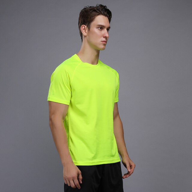 Men's training T-shirt training sportswear short-sleeved shirt quick-drying outdoor breathable running men's bodybuilding shirt