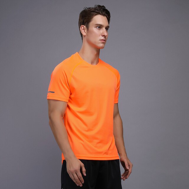 Men's training T-shirt training sportswear short-sleeved shirt quick-drying outdoor breathable running men's bodybuilding shirt