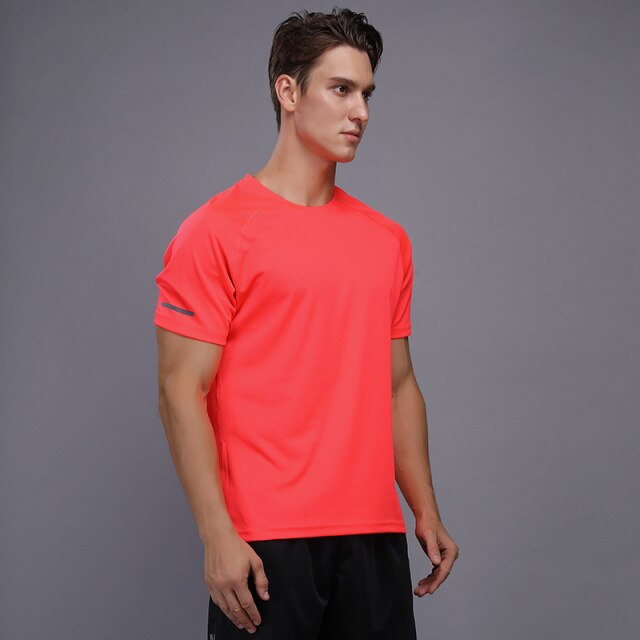 Men's training T-shirt training sportswear short-sleeved shirt quick-drying outdoor breathable running men's bodybuilding shirt