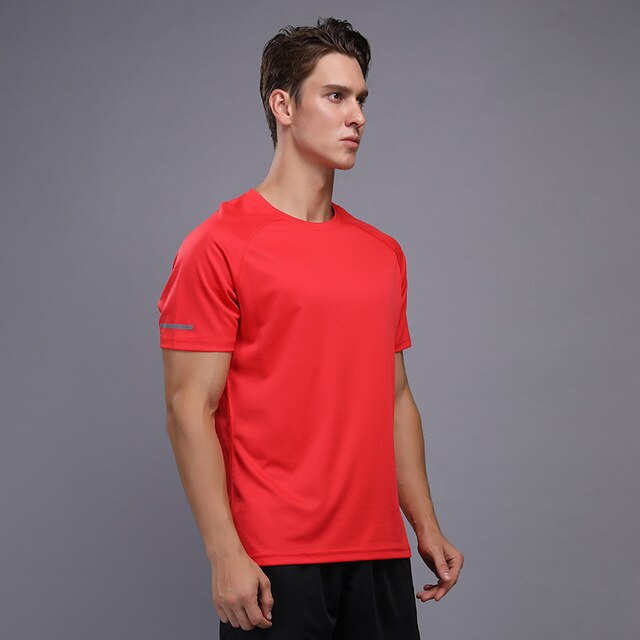 Men's training T-shirt training sportswear short-sleeved shirt quick-drying outdoor breathable running men's bodybuilding shirt