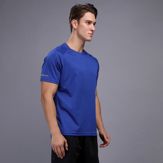 Men's training T-shirt training sportswear short-sleeved shirt quick-drying outdoor breathable running men's bodybuilding shirt