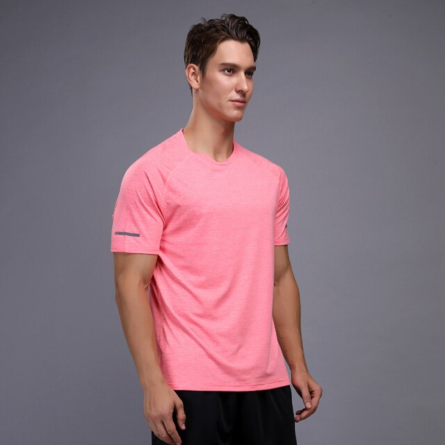 Men's training T-shirt training sportswear short-sleeved shirt quick-drying outdoor breathable running men's bodybuilding shirt